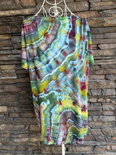 Load image into Gallery viewer, Women’s Large Geode Rayon V-Neck T-Shirt Tunic in ‘Enchanted Forest’
