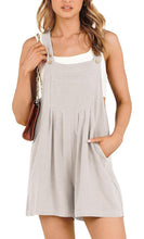 Load image into Gallery viewer, Women’s Medium Rayon/Linen Loose Fitting Overall Shorts in ‘Love Potion’
