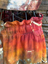 Load image into Gallery viewer, Women’s Medium Geode Tie-Waist Midi Skirt &amp; Cropped Bralette Tank Top Set in ‘Rustic Rainbow’
