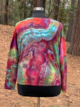 Load image into Gallery viewer, Women’s XL Geode Long Sleeved Pullover with Pockets in ‘Fire Opal’
