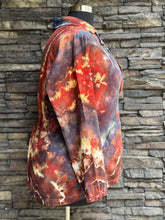 Load image into Gallery viewer, Women’s Upcycled Torrid Size 1 (1X 14/16) Geode Linen/Rayon Blazer in ‘Phoenix Rising’
