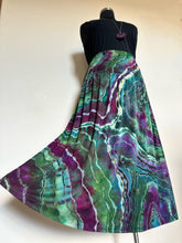 Load image into Gallery viewer, Women’s XL Reverse Geode Maxi Skirt with Pockets in ‘Emerald Berry’
