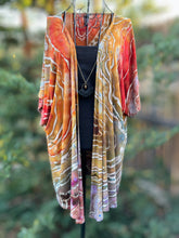 Load image into Gallery viewer, Women’s Large Geode Kimono in ‘Rustic Rainbow’
