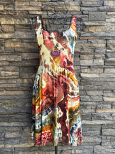 Load image into Gallery viewer, Women’s XS Geode Square-Neck Ballet Dress with Pockets in ‘Rustic Rainbow’
