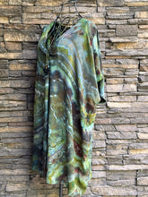 Load image into Gallery viewer, Women’s Medium (can fit a large, too) Geode V-Neck 100% Viscose Dress in ‘Moss Agate’
