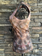 Load image into Gallery viewer, Women’s Medium Geode Fitted Ribbed Tank Top in ‘Turkey Tail Mushroom’
