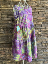 Load image into Gallery viewer, Women’s Medium Geode 100% Cotton Gauze Sleeveless Tiered Dress with Pockets in ‘Avalon’
