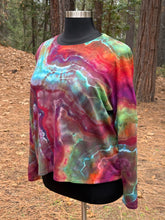 Load image into Gallery viewer, Women’s XL Geode Long Sleeved Pullover with Pockets in ‘Fire Opal’
