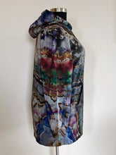 Load image into Gallery viewer, Women’s Large Reverse Geode Hoodie Dress in ‘Rainbow Obsidian’
