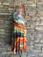 Load image into Gallery viewer, Women’s Small Geode Square-Neck Ballet Dress with Pockets in ‘Petrified Wood’
