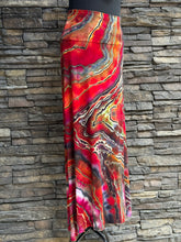 Load image into Gallery viewer, Women’s Medium Reverse Geode Maxi Skirt in ‘Fire On The Mountain’
