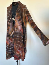 Load image into Gallery viewer, Women’s Medium Upcycled Athleta Geode Long Cardigan with Thumbholes in ‘Walls of the Cave’
