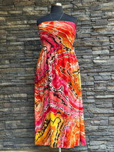Load image into Gallery viewer, Custom Reverse Geode Strapless Maxi Dress in ‘Sherbet’ for Lacy
