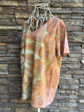 Load image into Gallery viewer, Women’s Large V-Neck Side Spiral T-Shirt in ‘Wild Thing’
