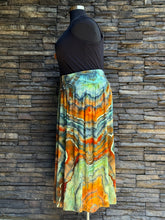 Load image into Gallery viewer, Women’s XXL (can fit a 3X, too) Geode Midi Skirt with Pockets in ‘Boulder Turquoise’
