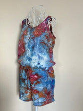 Load image into Gallery viewer, Women’s Medium Upcycled ‘Cloth &amp; Stone Chambray Shorts Romper in ‘Bird Song’
