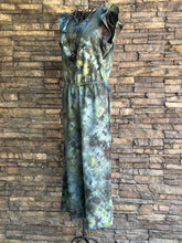 Load image into Gallery viewer, Women’s Small Geode Flutter Sleeve Jumpsuit with Pockets In ‘Moss Agate’
