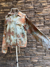 Load image into Gallery viewer, Women’s Medium Loose Geode Cropped Utility Jacket with Pockets  in ‘Wild Thing’
