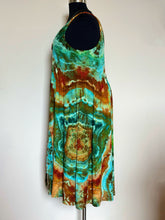 Load image into Gallery viewer, Women’s 3X Geode Ballet Midi Dress with Pockets in ‘Royston Turquoise’
