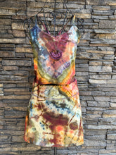 Load image into Gallery viewer, Women’s Medium Pact Organic Cotton Geode Cropped Tank Top &amp; Skort Set in ‘Rustic Rainbow’
