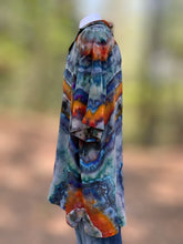 Load image into Gallery viewer, Men’s 3XL 100% Rayon Geode Button Up Short Sleeved Shirt in ‘Labradorite’
