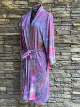 Load image into Gallery viewer, Women’s Small Geode Knee-Length 3/4 Sleeve Robe in ‘Mermaid Tail’
