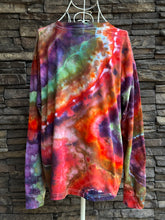 Load image into Gallery viewer, Women’s Medium Men’s Small Oversized Fit Long Sleeved Geode T-Shirt in ‘Christmas Rainbow’
