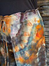 Load image into Gallery viewer, Women’s XXL (18) Geode Linen Blend Wide-Leg Split-Hem Flowy Pants with Pockets in ‘Midnight Jasper’
