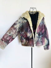 Load image into Gallery viewer, Women’s Large Upcycled Sherpa Lined Corduroy Jacket in ‘Brushed Steel’
