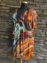 Load image into Gallery viewer, Women’s 3X Geode Kimono Style Dress in ‘Koroit Boulder Opal’

