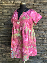 Load image into Gallery viewer, Women’s XXL Geode Linen/Rayon Babydoll Dress with Pockets in ‘Warrior Princess’
