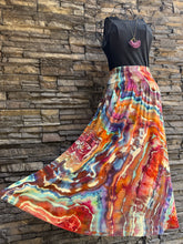 Load image into Gallery viewer, Women’s Small Geode Midi Skirt with Pockets ‘Carnelian Sunset’
