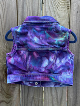 Load image into Gallery viewer, Baby Toddler 18-24 months Ice Dyed Denim Vest in ‘Northern Lights’
