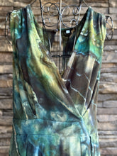 Load image into Gallery viewer, Women’s Large Geode Dressy V-Neck Jumpsuit with Pockets in ‘Moss Agate’
