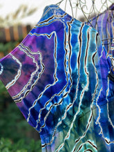 Load image into Gallery viewer, Custom Reverse Geode Surplice Maxi Dress in ‘Abalone’ for Laura
