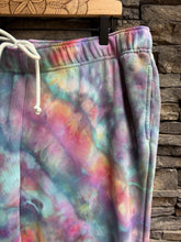 Load image into Gallery viewer, Women’s XL Geode Mid-Rise Flared Sweatpants in ‘Cosmic Eyes’
