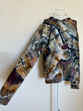 Load image into Gallery viewer, Custom Geode Thumbholes &amp; Pockets Pullover in ‘Autumn Dawn’ for Christine
