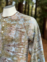 Load image into Gallery viewer, Men’s Large Long Sleeved Henley in ‘Pewter’
