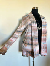 Load image into Gallery viewer, Women’s XL Cardigan with Thumbholes and Pockets in Muted Earth Tones Twist
