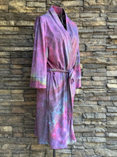 Load image into Gallery viewer, Women’s Small Geode Knee-Length 3/4 Sleeve Robe in ‘Mermaid Tail’
