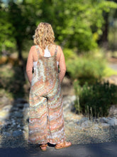 Load image into Gallery viewer, Women’s XL Linen/Cotton Wide Leg Overalls in ‘Wild Thing’

