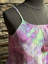 Load image into Gallery viewer, Women’s Large (fits like an XL) Geode Spaghetti Strap Tiered Cotton Gauze Sundress with Pockets in ‘Alchemist’

