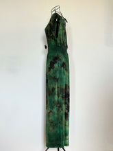 Load image into Gallery viewer, Women’s Medium Reverse Dyed Waist-Defined Shirred Jumpsuit with Pockets in ‘Evergreen’
