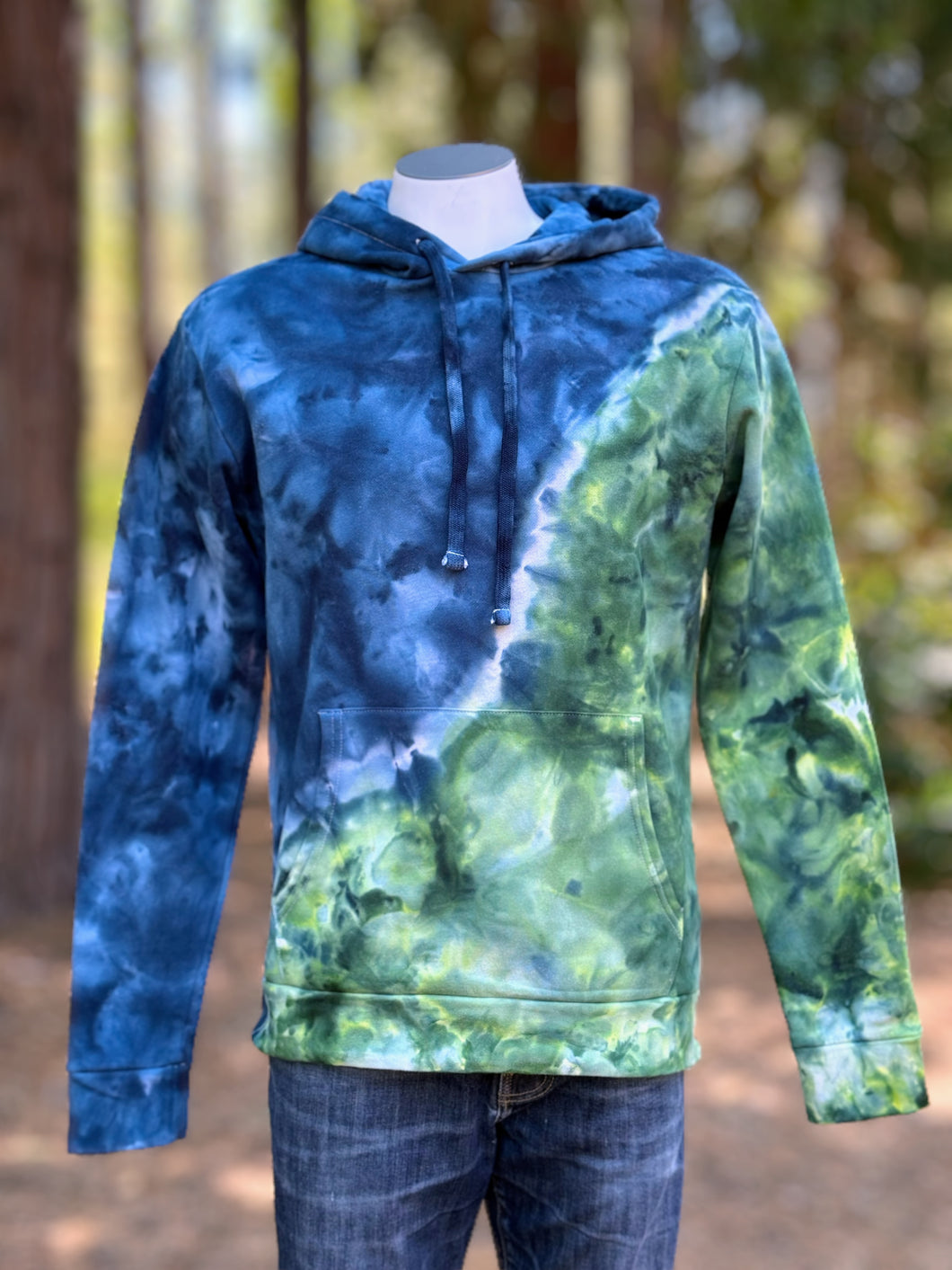 Custom Blue/Green Hoodie for Greg