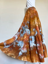 Load image into Gallery viewer, Women’s L/XL Rayon Tiered Maxi Skirt with Pockets in ‘Copper Canyon’
