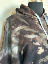 Load image into Gallery viewer, Women’s XXL Reverse Dye Hoodie in ‘Raven’
