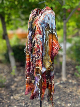 Load image into Gallery viewer, Women’s Free People One Size (Fits M-2X best) Geode Fringe Bohemian Kimono in ‘Rustic Rainbow’
