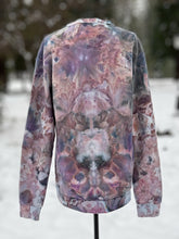 Load image into Gallery viewer, Unisex Medium Heart Pullover Sweatshirt with Kangaroo Pocket in ‘Bubblegum Raven’
