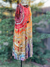 Load image into Gallery viewer, Custom Reverse Geode Sleeveless Dress with Pockets in ‘Rustic Rainbow’ for Kim
