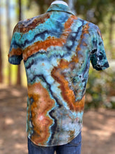 Load image into Gallery viewer, Men’s Small Lucky Brand Geode Pearl Snap Button Up Shirt in ‘Boulder Turquoise’
